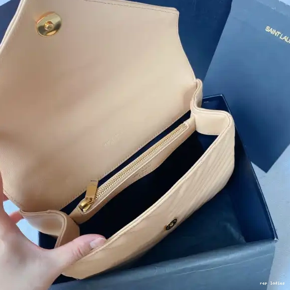 Rep ladies REP Medium shoulder YSL leather bag-24*17*6.5cm 0610
